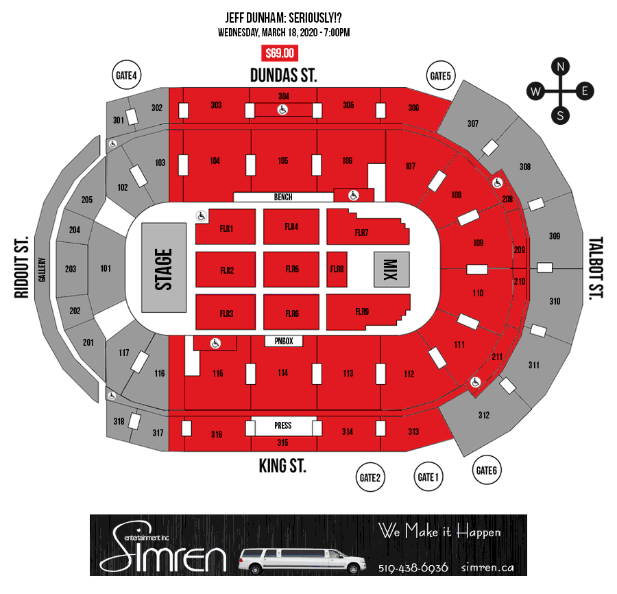 Kitchener Memorial Auditorium Seating Capacity Elcho Table   JeffDunham SeatingMap BG20 89a74adb84 